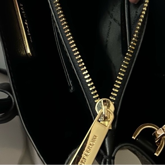 Michael Kors Black and Gold Handbag - Picture 8 of 10